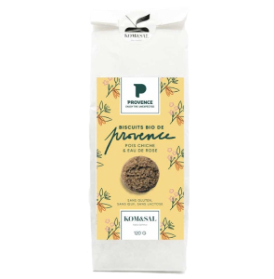 Kom&Sal - Biscuits Pois chiche
Eau de rose, sans gluten Bio